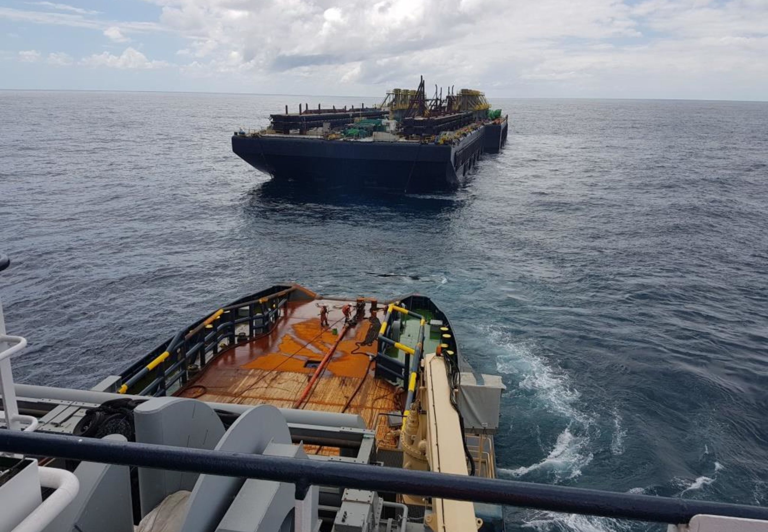 Alp Centre Towage Of Mcdermott Barge Intermac 650 3